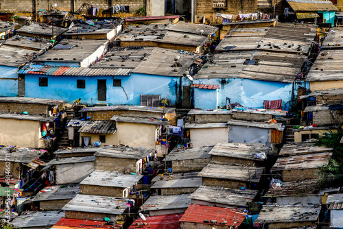 Slums in Abidjan, Ivory Coast.