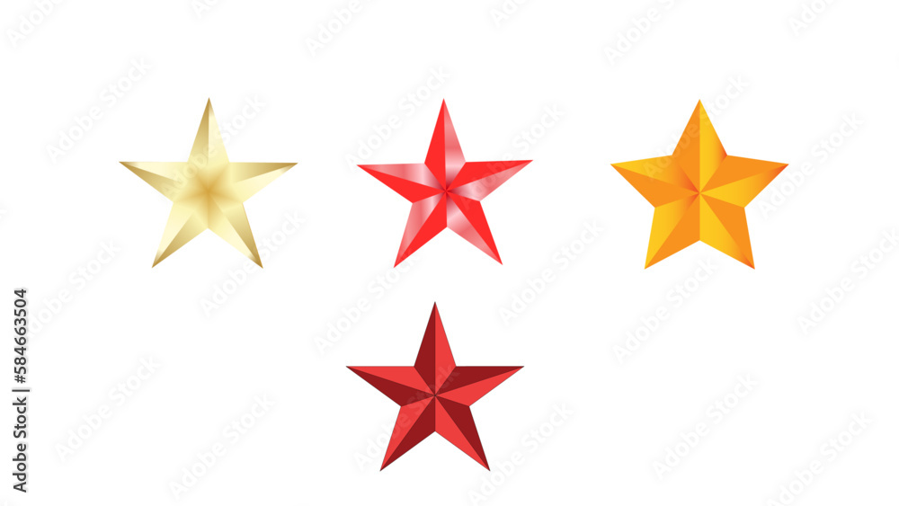 Set of vector star icon illustration Set of vector star icon illustration