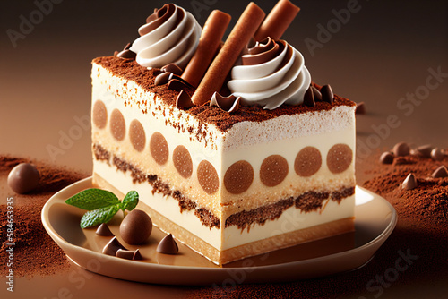 AI generates illustrations cake