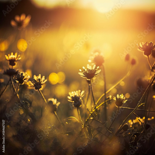 sunflower in flied in evening, © yaseen