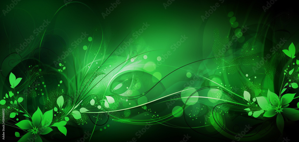 abstract green background with circles abstract green background with circles