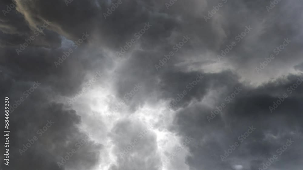 storm cloud background and lightning in the sky