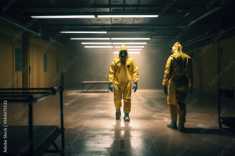 Fototapeta premium Collecting hazardous material Generative AI