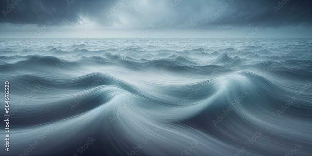 ai generated seascape with dark cloudy sky ai generated seascape with dark cloudy sky