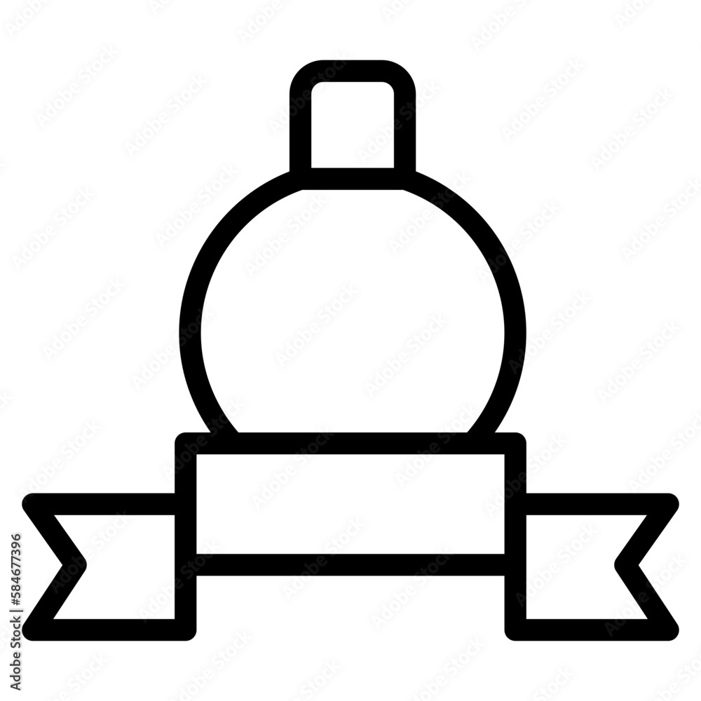 Fototapeta premium Christmas ball line