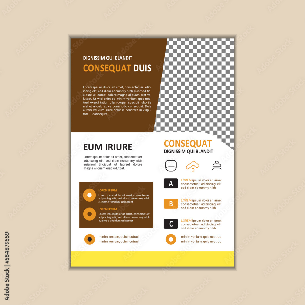 Obraz premium Modern Multipurpose Flyer Template - Fully Editable and Print Ready