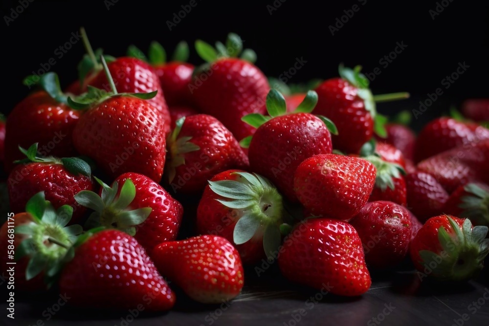 Strawberry berry. AI Generated Strawberry berry. AI Generated