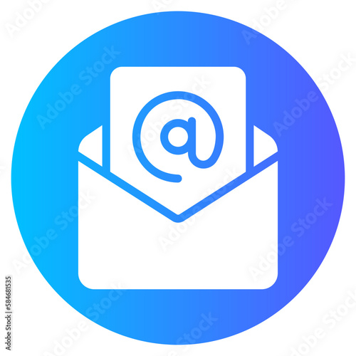 email gradient icon