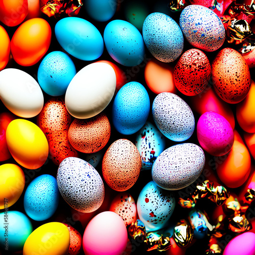 Wallpaper Mural colorful easter eggs Torontodigital.ca