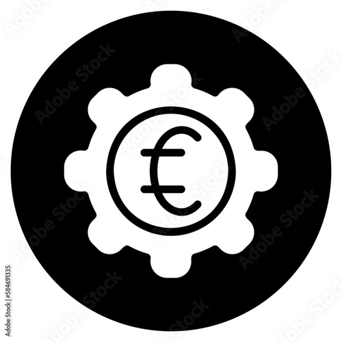 euro glyph icon