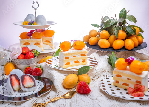 Fotografia Mayongchid or marian plum cake look so delicious