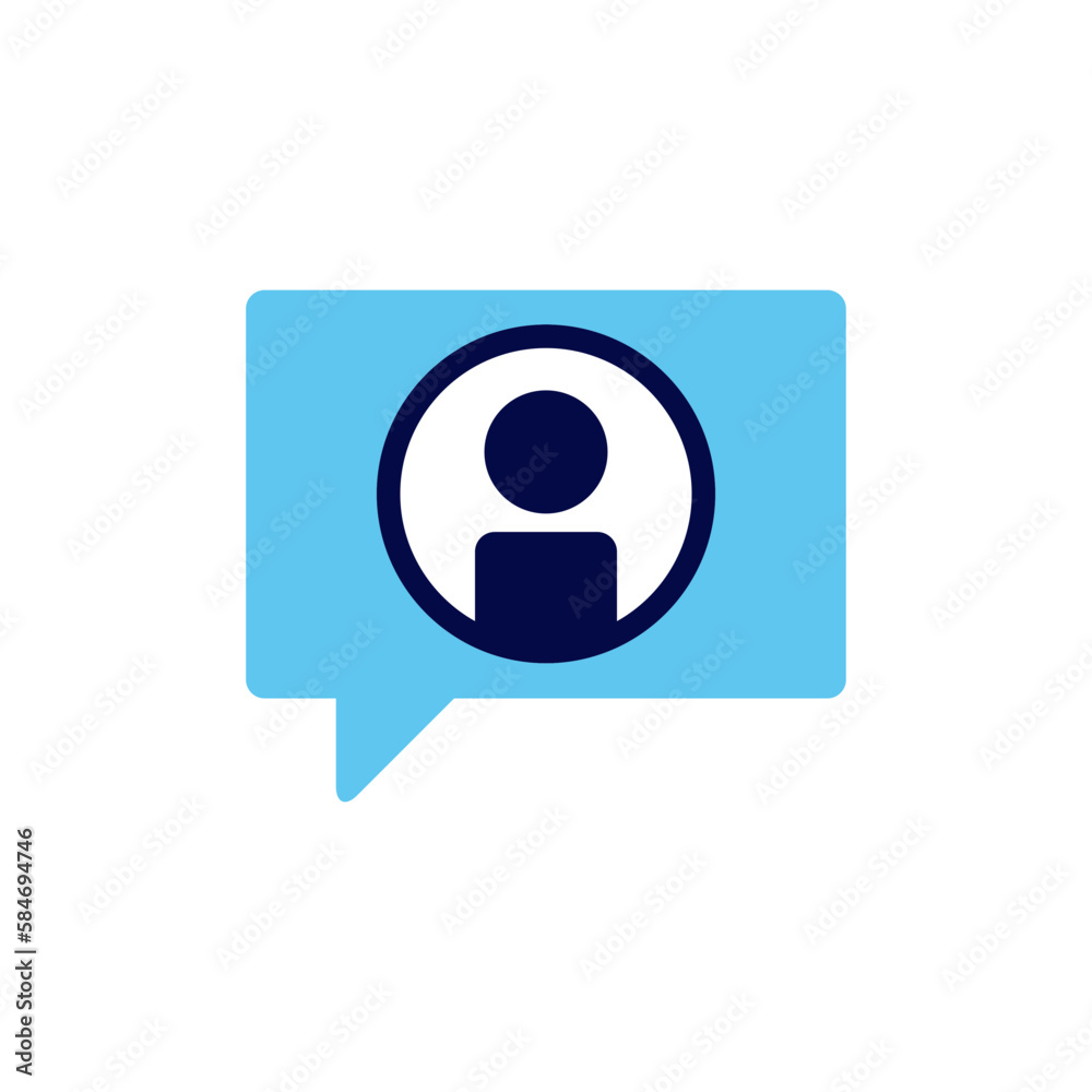 icon vector concept of employee or worker candidate reviews illustrated by comments and user profile symbols. Can used for social media, website, web, poster, mobile apps icon vector concept of employee or worker candidate reviews illustrated by comments and user profile symbols. Can used for social media, website, web, poster, mobile apps