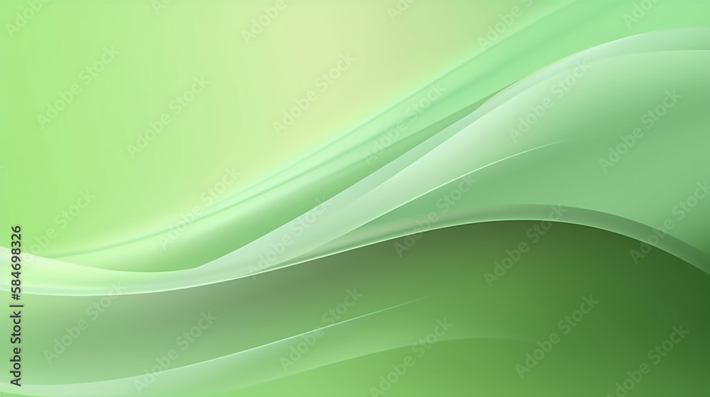 Naklejka premium Abstract green gradient banner.Contemporary. Abstract graphic design banner background pattern. Generative ai.