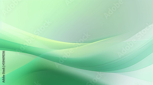 Abstract green gradient banner.Contemporary. Abstract graphic design banner background pattern. Generative ai. © Imagine