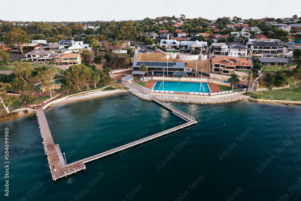 Bicton Baths in the suburbs of Perth, Western Australia