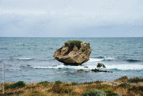 Eroded rock in the Shoalwater Islands Marine Park that surround Point Peron. photo