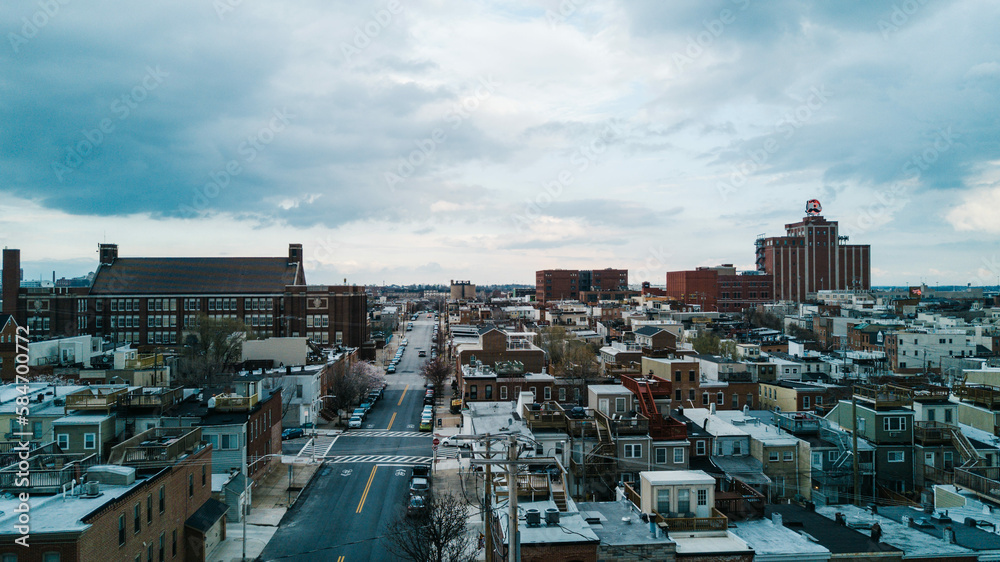 Naklejka premium Baltimore City Skyline Canton