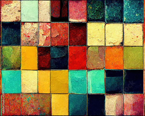 Mosaic texture, digital art. © Михаил Н