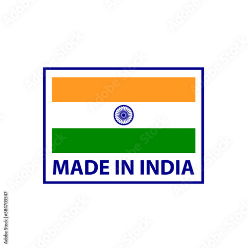 Free Download Made in India premium vector logo. Made in Indian logo, icon and badges - GFXLoad