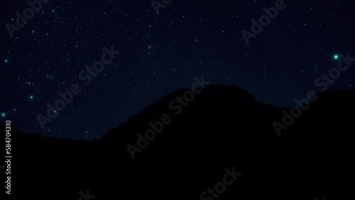 starry night sky timelapse