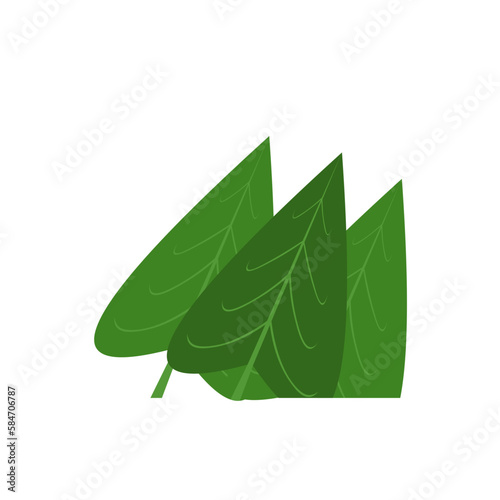 Corner Tropical Leaf Element