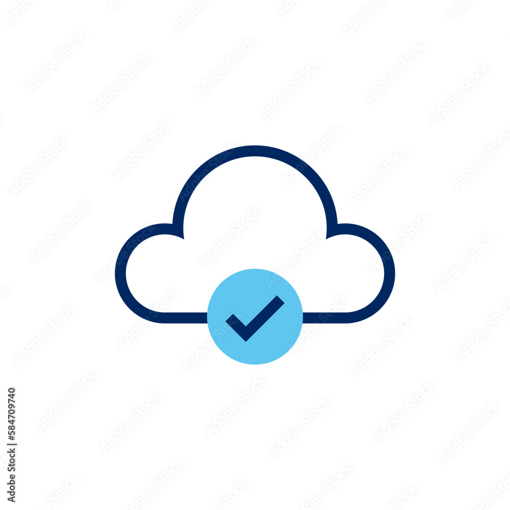 vector icon concept of tick, approved or verified. can be used for technology, social media, security and education. Can be for web, website, poster, apps vector icon concept of tick, approved or verified. can be used for technology, social media, security and education. Can be for web, website, poster, apps
