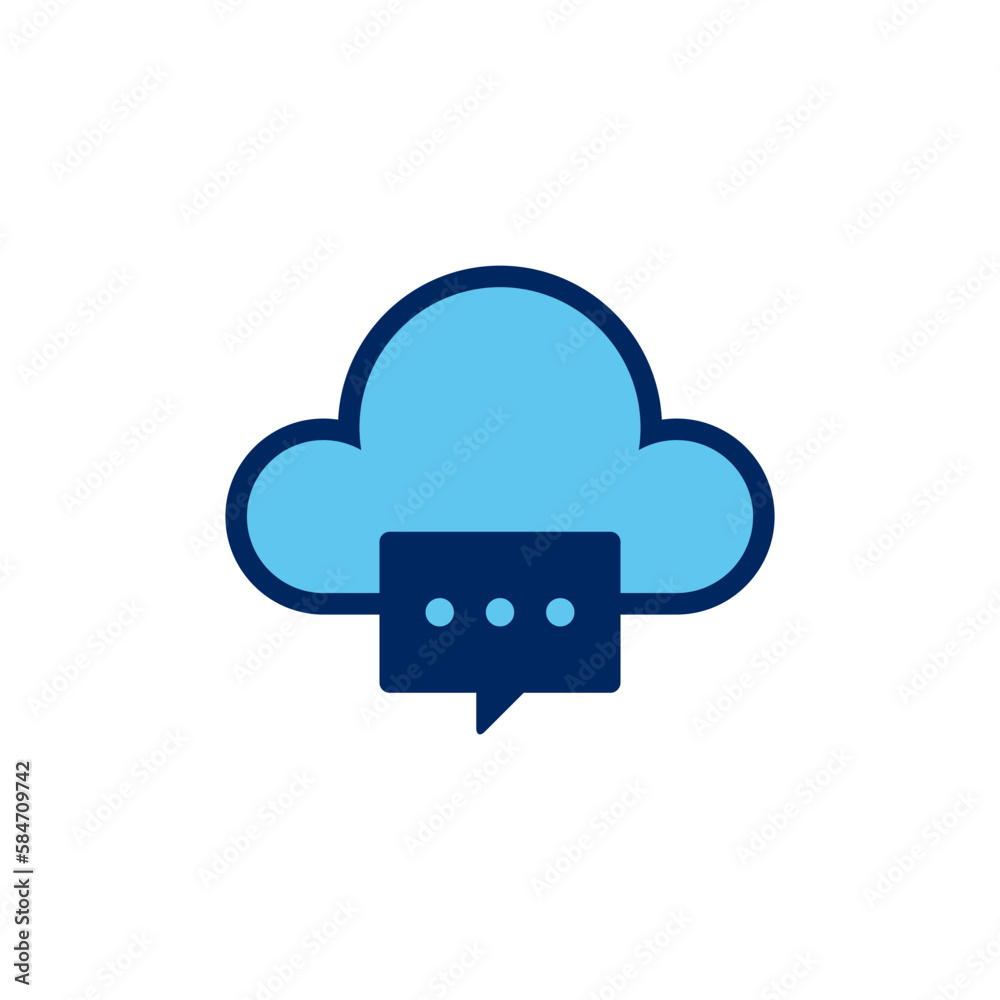 vector icon concept of clouds and comments. Can be used for community, education, technology, debate, social media. Can be for web, website, poster, apps vector icon concept of clouds and comments. Can be used for community, education, technology, debate, social media. Can be for web, website, poster, apps
