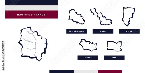 Département et Région des Hauts-de-France