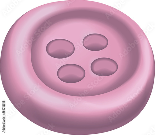 button for clothes pink