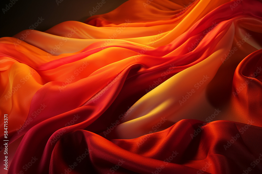 Obraz premium Silk Background Repeating Pattern Of 3d Fabric Generative AI