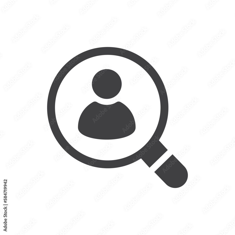 Human resource icon. Search for employees and job, business, human resource looking for talent. Human resource icon. Search for employees and job, business, human resource looking for talent.