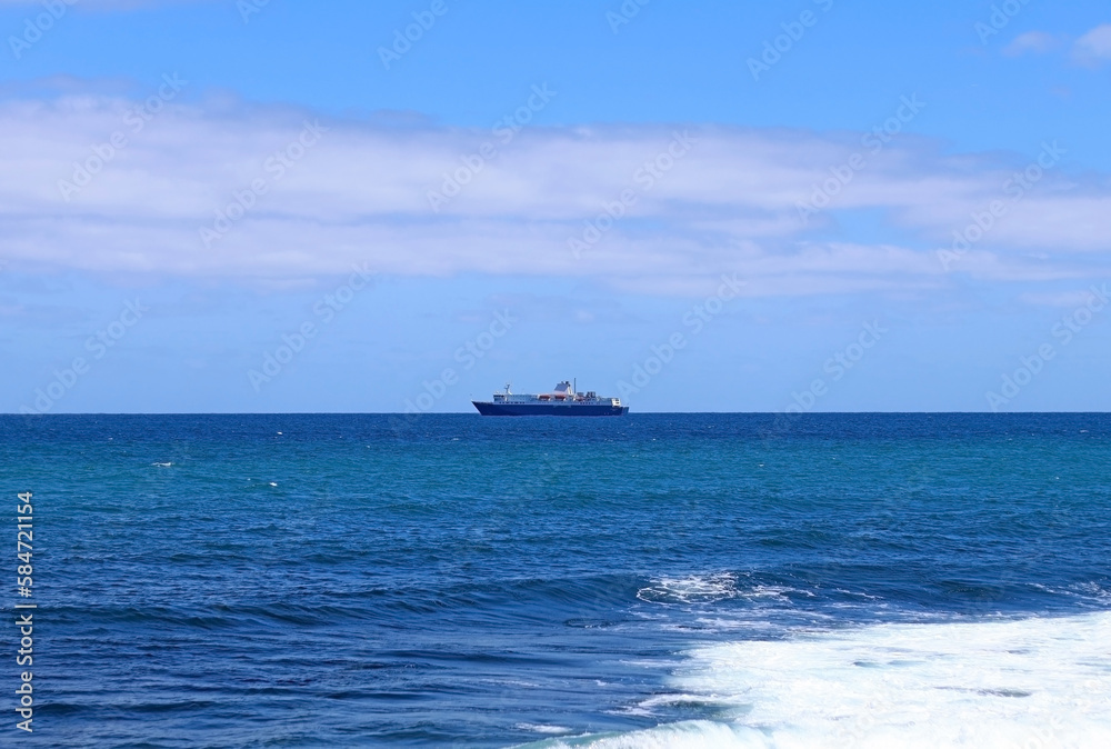 Big boat near the coast