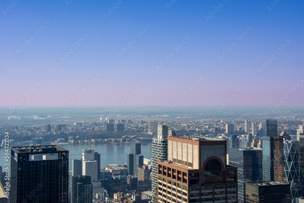 vista panoramica desde rascacielo en nueva york