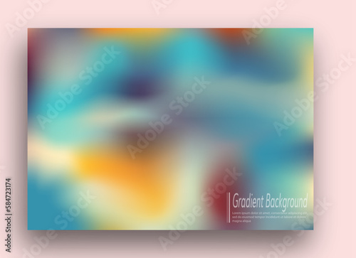 Gradient background, color blur. Template for interior, prints, decorations, creativity and web design. The basis for posters, posters, covers and creative ideas