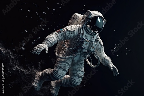The Future is Here: 3D Render of an Astronaut in Space - Generated by Generative Technology: Generative AI