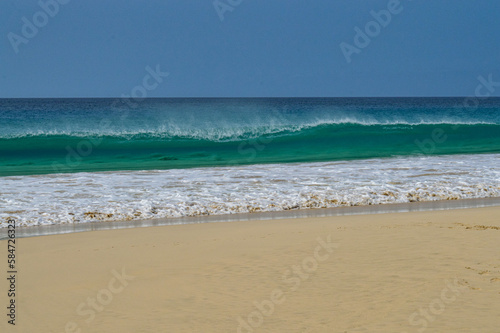 Wave crushig  Boa Vista Island  Cape Verde