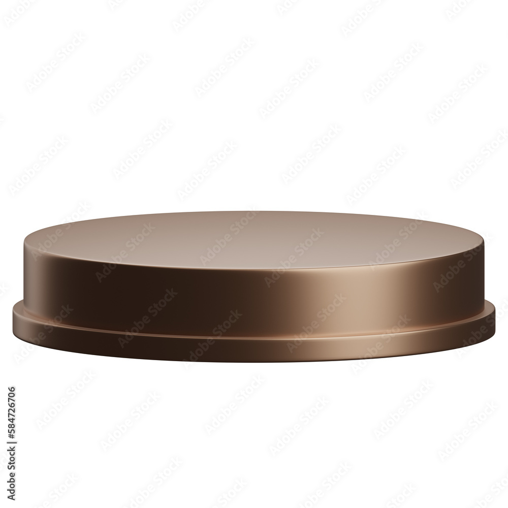 3d render of gold luxury circular podium product display element 3d render of gold luxury circular podium product display element