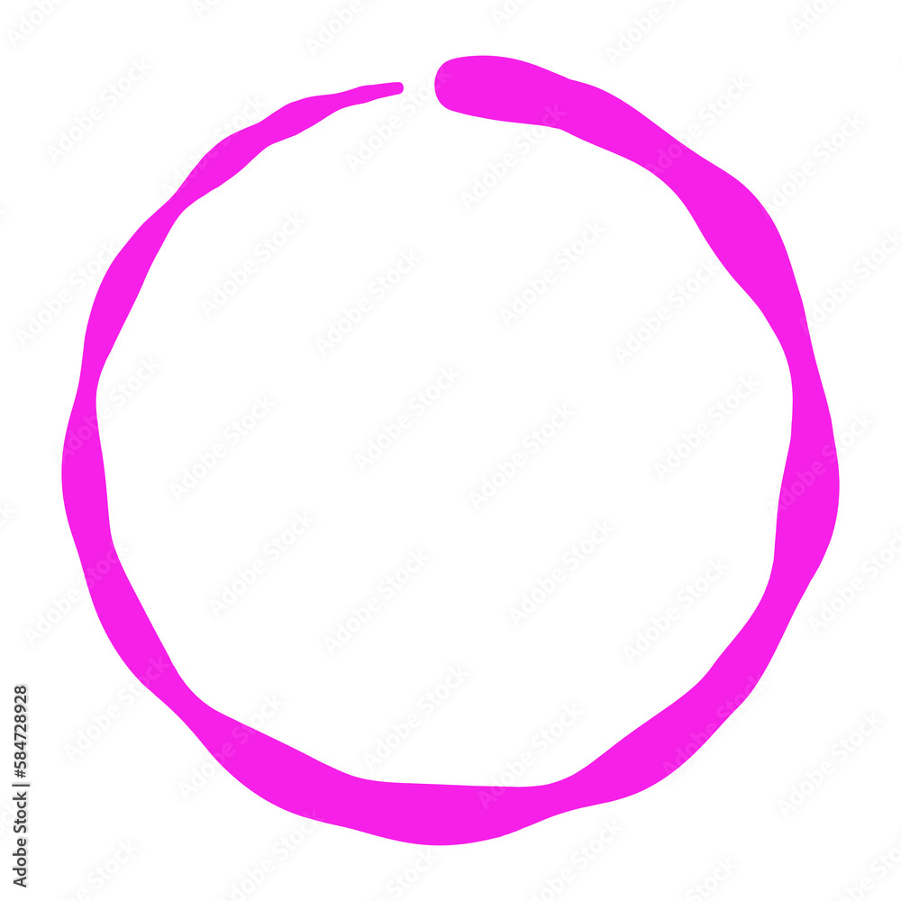 abstract magenta circle graphic element with copy space - transparent background abstract magenta circle graphic element with copy space - transparent background