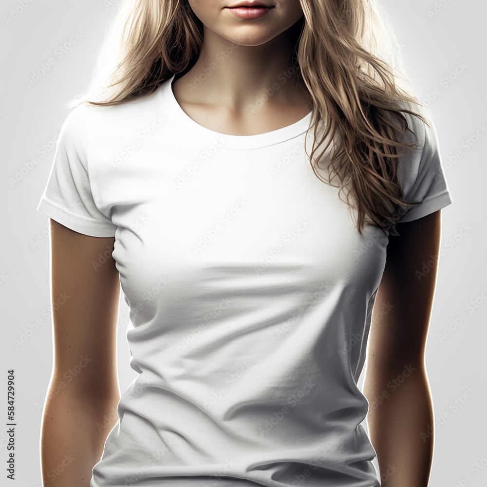 mockup of a white t-shirt mockup of a white t-shirt