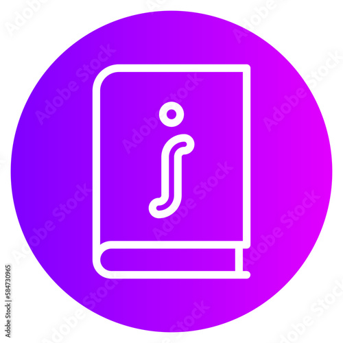 guidebook gradient icon
