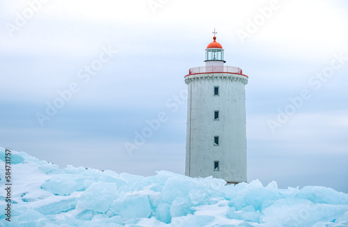 Old lighthouse on the Gulf of Finland