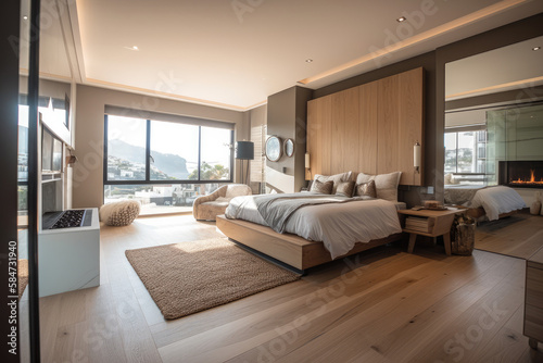 Modern and very spacious room with a magnificent view on the outside © DarkKnight