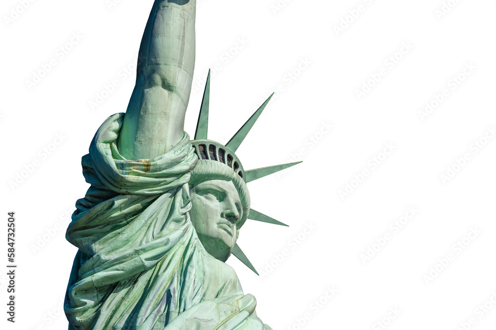 Fototapeta premium statue of liberty isolated