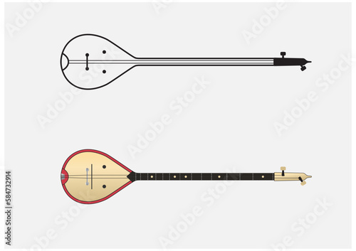Cifteli, an instrument based on a Greek bouzouki, primarily played in Albania