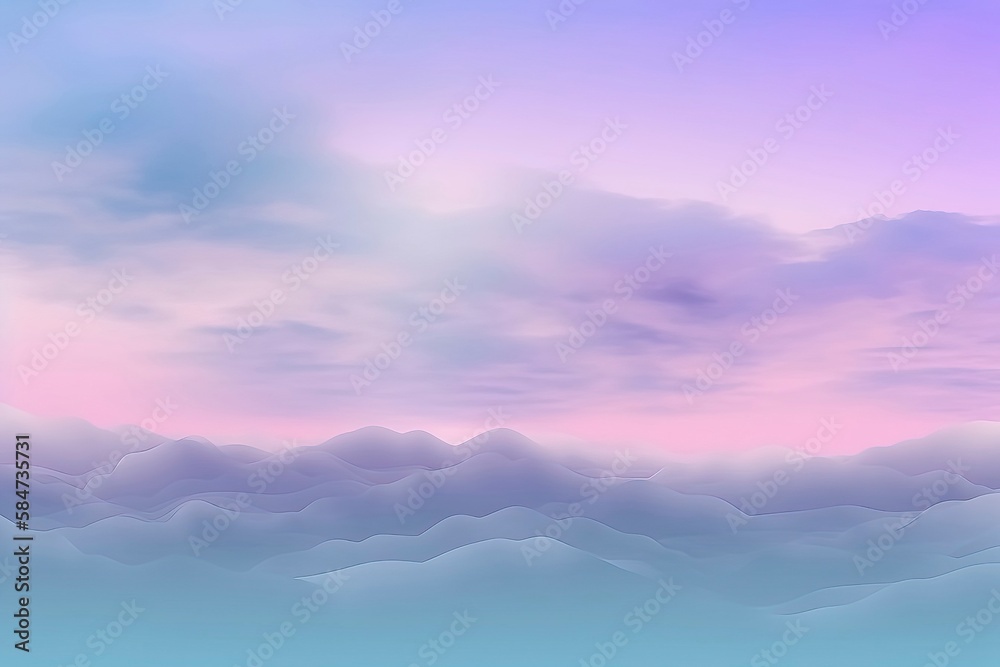 Obraz premium Pastel color of sky background. Illustration graphic design. Generative AI