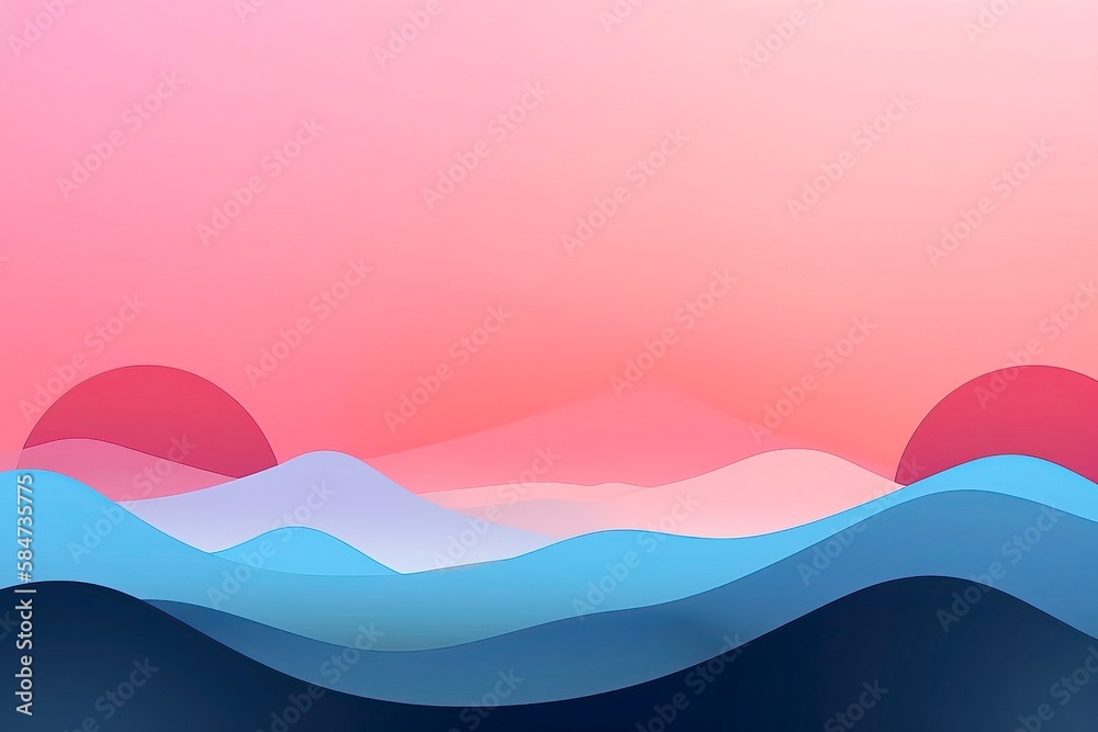 Pastel color of sky background. Illustration graphic design. Generative AI