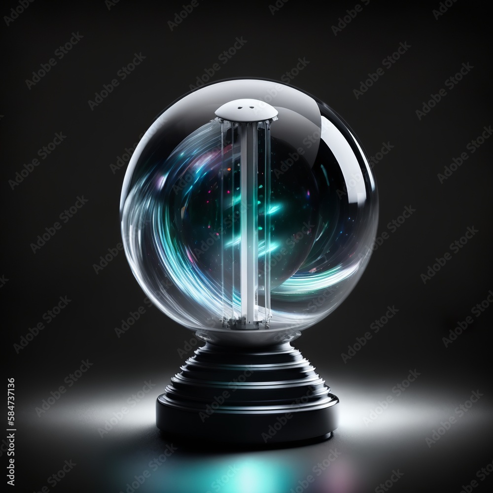 ball air spin light spinning rotating shaped in dark background line underwater octopus yellow orange blue it swirls circle spiral plasma Generative AI ball air spin light spinning rotating shaped in dark background line underwater octopus yellow orange blue it swirls circle spiral plasma Generative AI