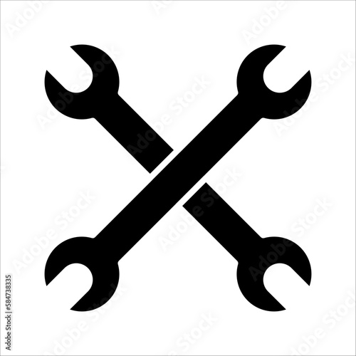 Repair icon vector, Tool icon symbol isolated, on white background, eps 10.