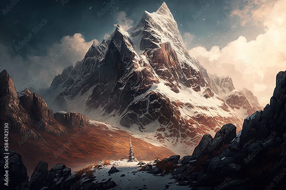 The Continual Majesty of the Epic Mountain Generative AI