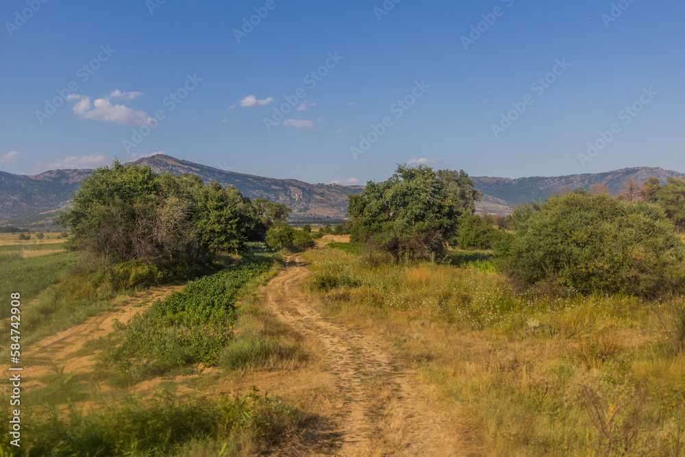 Naklejka premium Summer landscape of North Macedonia